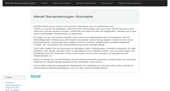 Desktop Screenshot of metall-bauanleitungen.net